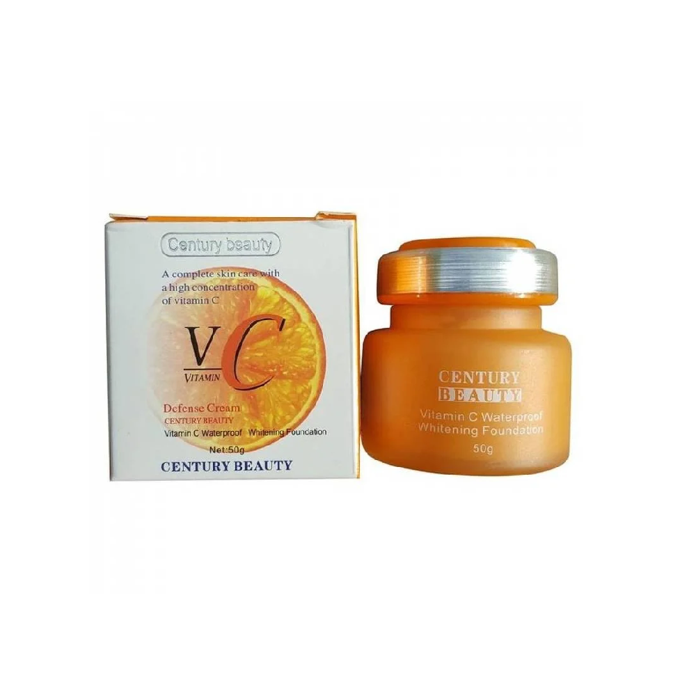 كريم اساس 50 جم فيتامين سى للتفتيح ومقاوم للماء vitamin c waterproof whitening foundation  ١